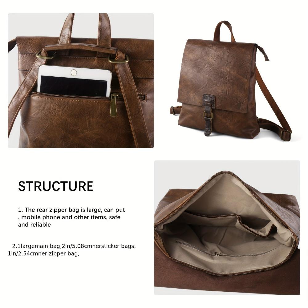 Harper Retro Multifunctional Stylish Backpack for Comfort and Style