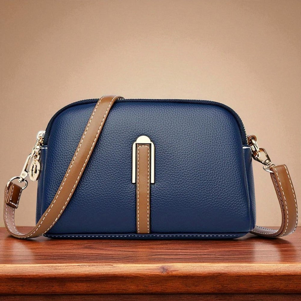 Stylish Side Bag with Lychee Embroidery Decoration