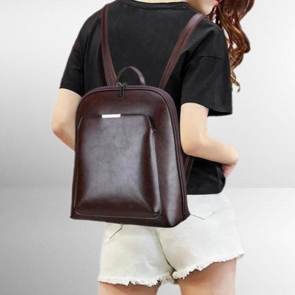 Elegant backpack with double zipper for stunning and practical design