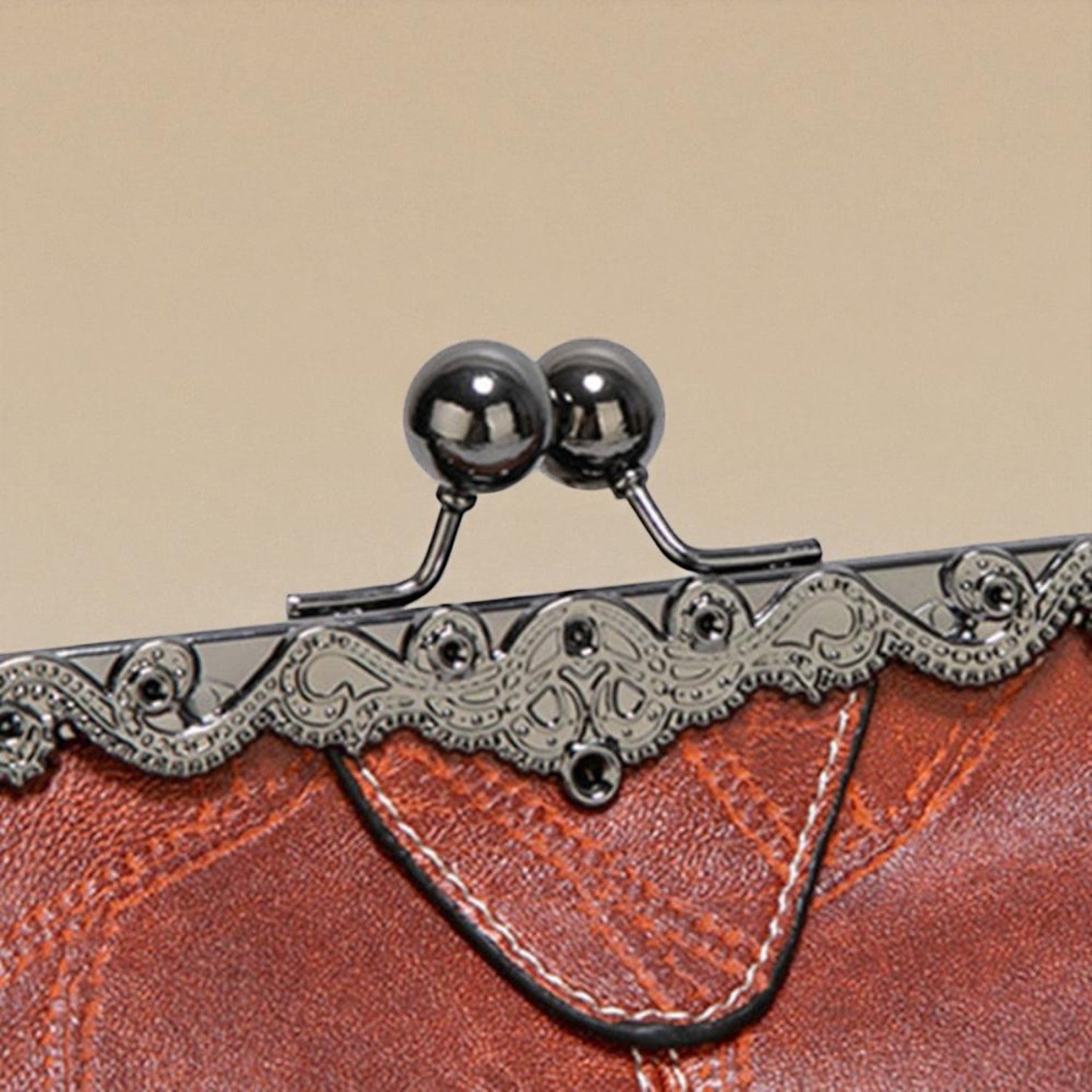 Vintage Elegant Handbag with Key Lock for a Lovely Style