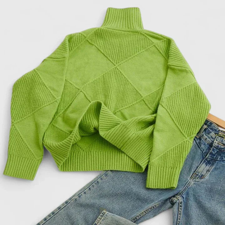 Adrisal Festive and Appliquéd Sweater Combining Comfort and Style