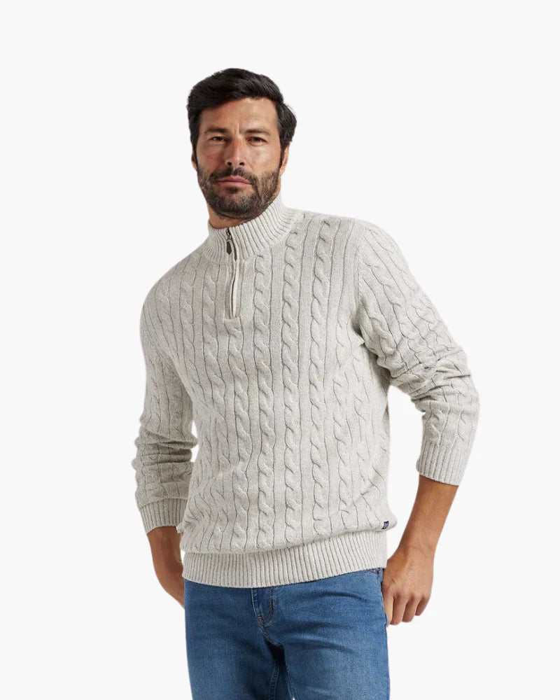 Fashionable Verbier Sweater with Half Zipper for Comfort and Style