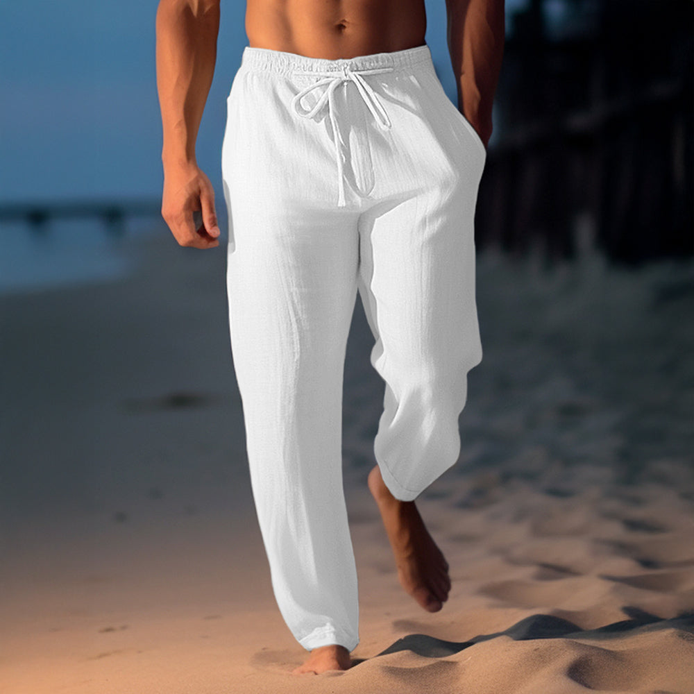 Elegant linen pants by Eitan for stylish and comfortable summer wear