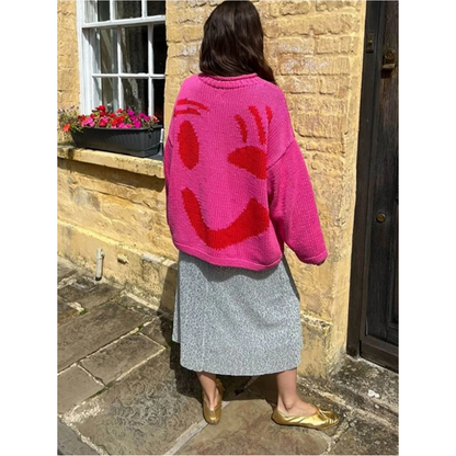 Fashionable and Cozy Oversized Sweater for Women with Long Sleeves - Perfect Comfort and Style