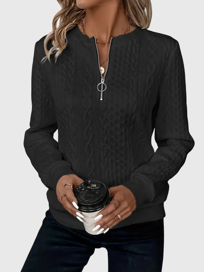 Light bulb | Fashionable sweater with front zipper for perfect comfort and stunning style