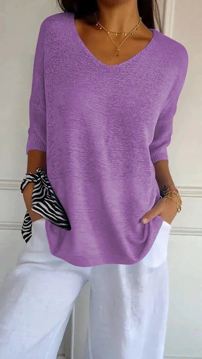 Kateria | Fashionable and Stylish Women's Shirt with V-Neck for Comfort and Perfect Style