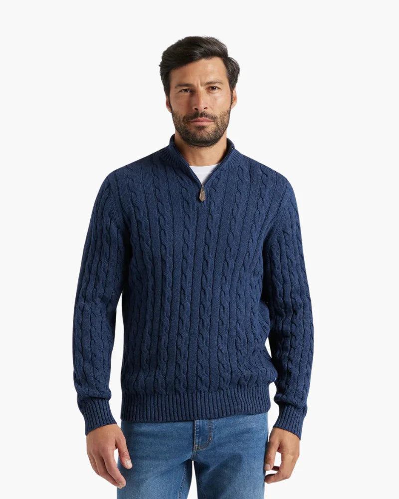 Fashionable Verbier Sweater with Half Zipper for Comfort and Style