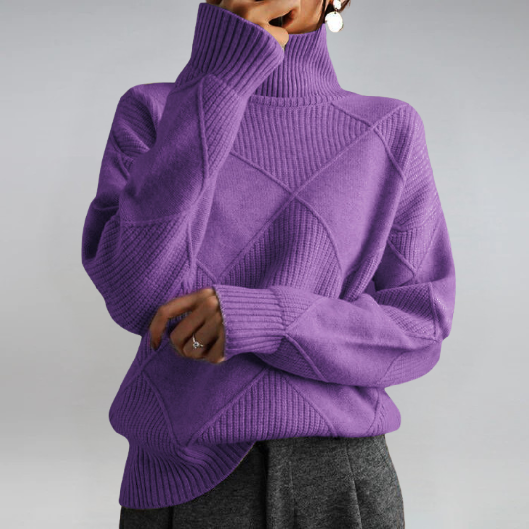 Luxury Cashmere Sweater with Elegant Turtleneck for a Perfect Style