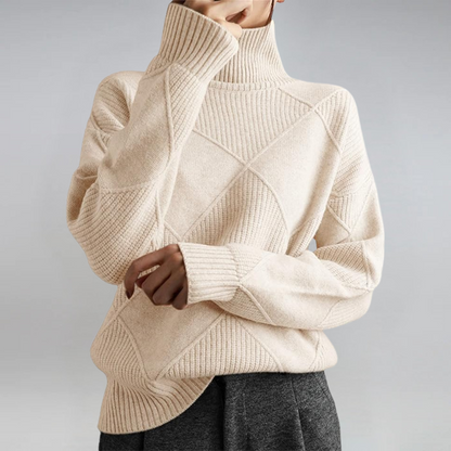 Luxury Cashmere Sweater with Elegant Turtleneck for a Perfect Style