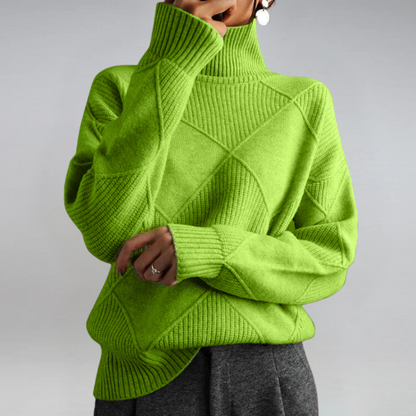 Luxury Cashmere Sweater with Elegant Turtleneck for a Perfect Style