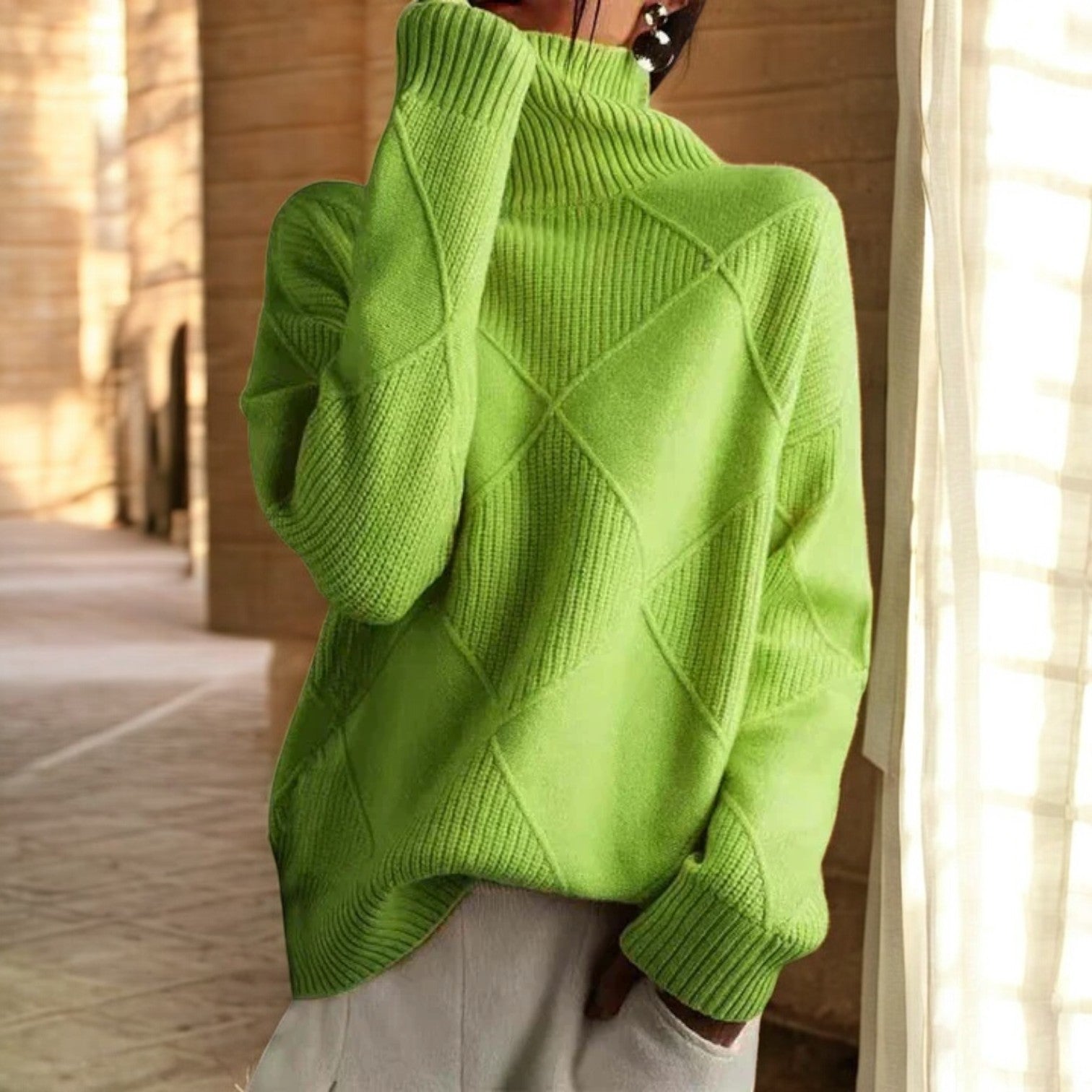 Adrisal Festive and Appliquéd Sweater Combining Comfort and Style