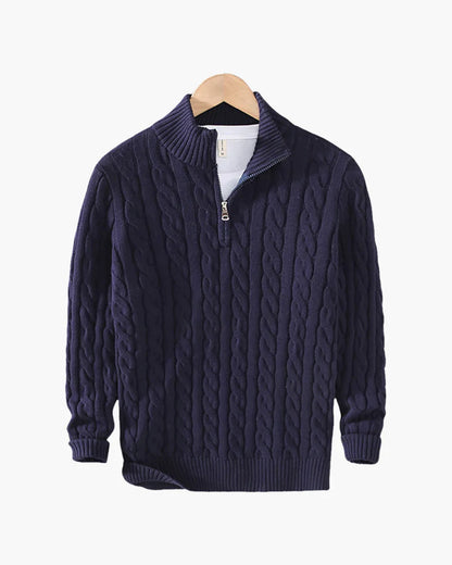 Fashionable Verbier Sweater with Half Zipper for Comfort and Style