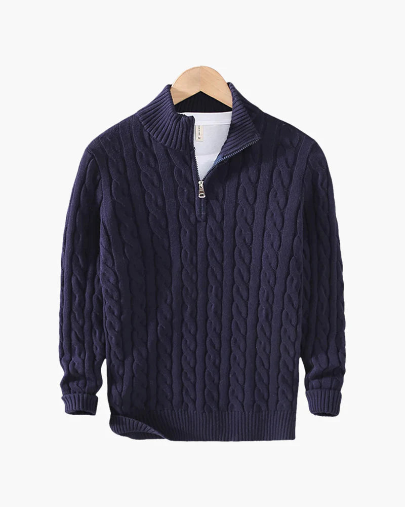 Fashionable Verbier Sweater with Half Zipper for Comfort and Style