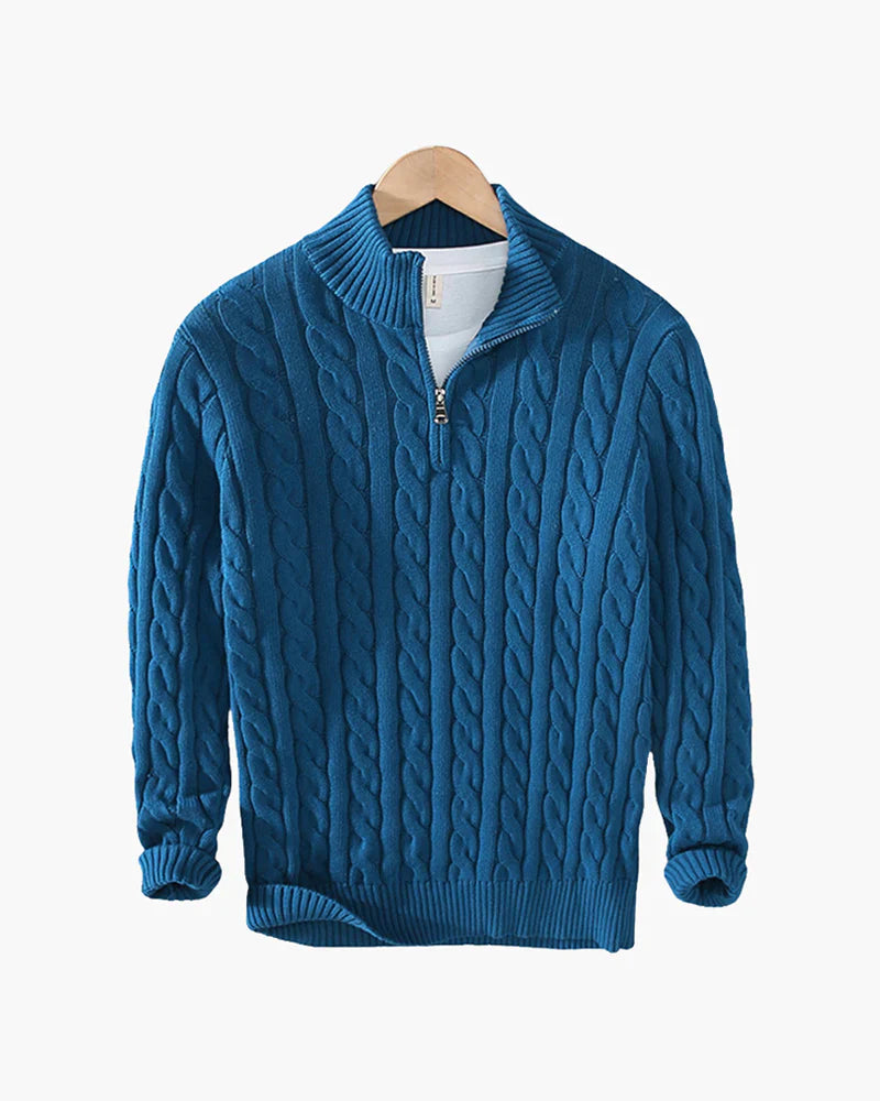 Fashionable Verbier Sweater with Half Zipper for Comfort and Style