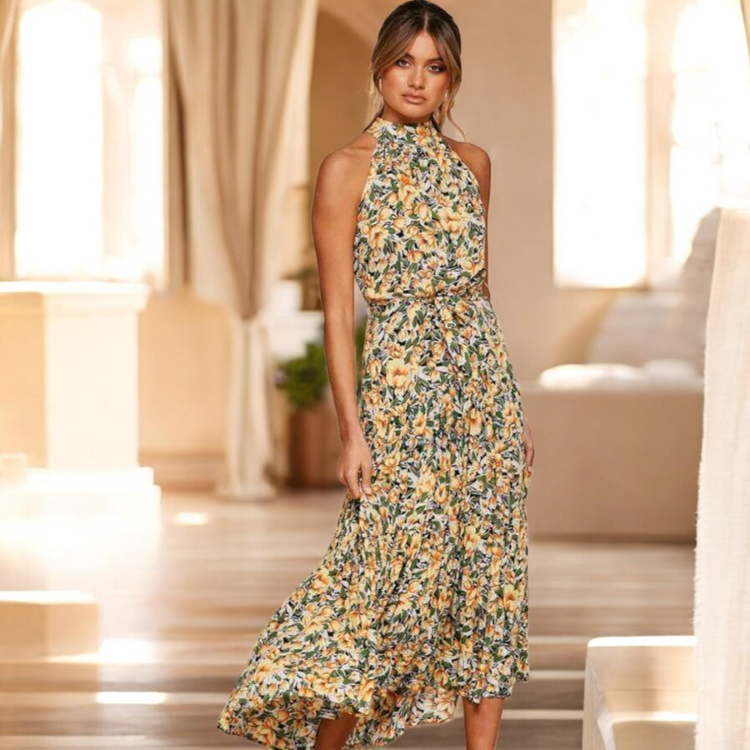 Babebi | Elegant and Modern Sleeveless Summer Dress for Women