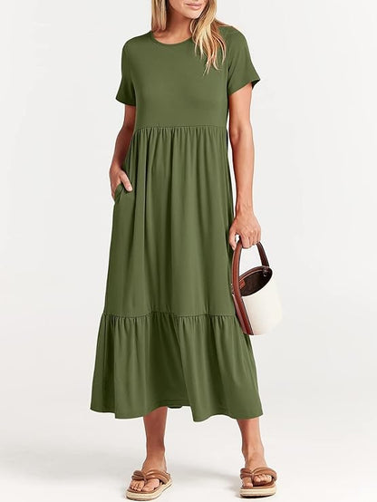 Lara Damin Women's Fashionable Summer Dress with Loose and Comfortable Design