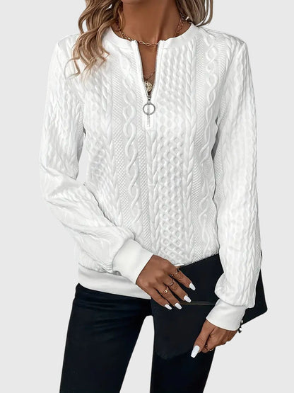 Light bulb | Fashionable sweater with front zipper for perfect comfort and stunning style