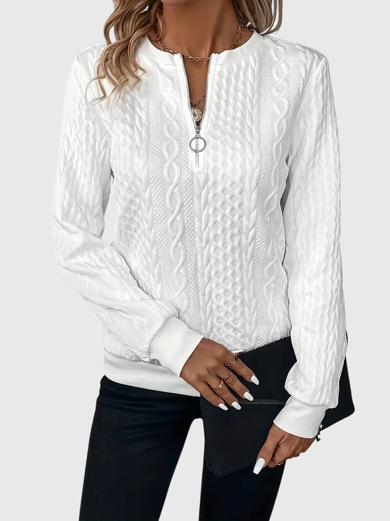 Light bulb | Fashionable sweater with front zipper for perfect comfort and stunning style