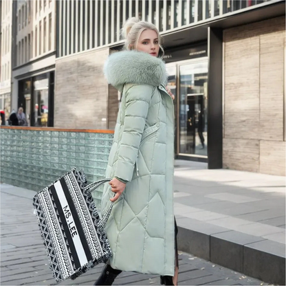 Laislauta Women's Winter Coat Parka with Long Fur for Perfect Protection and Fashionable Look
