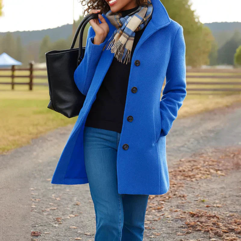 Luxury Women's Coat with a Sharp Design, Elegant and Classic Look