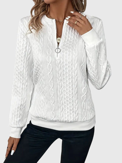 Elegant sweater with zipper for everyday stylish wear