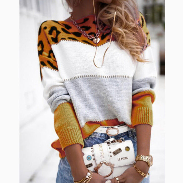 Women's Top with Colorful Printed Pattern – Warmth Meets Perfect Style