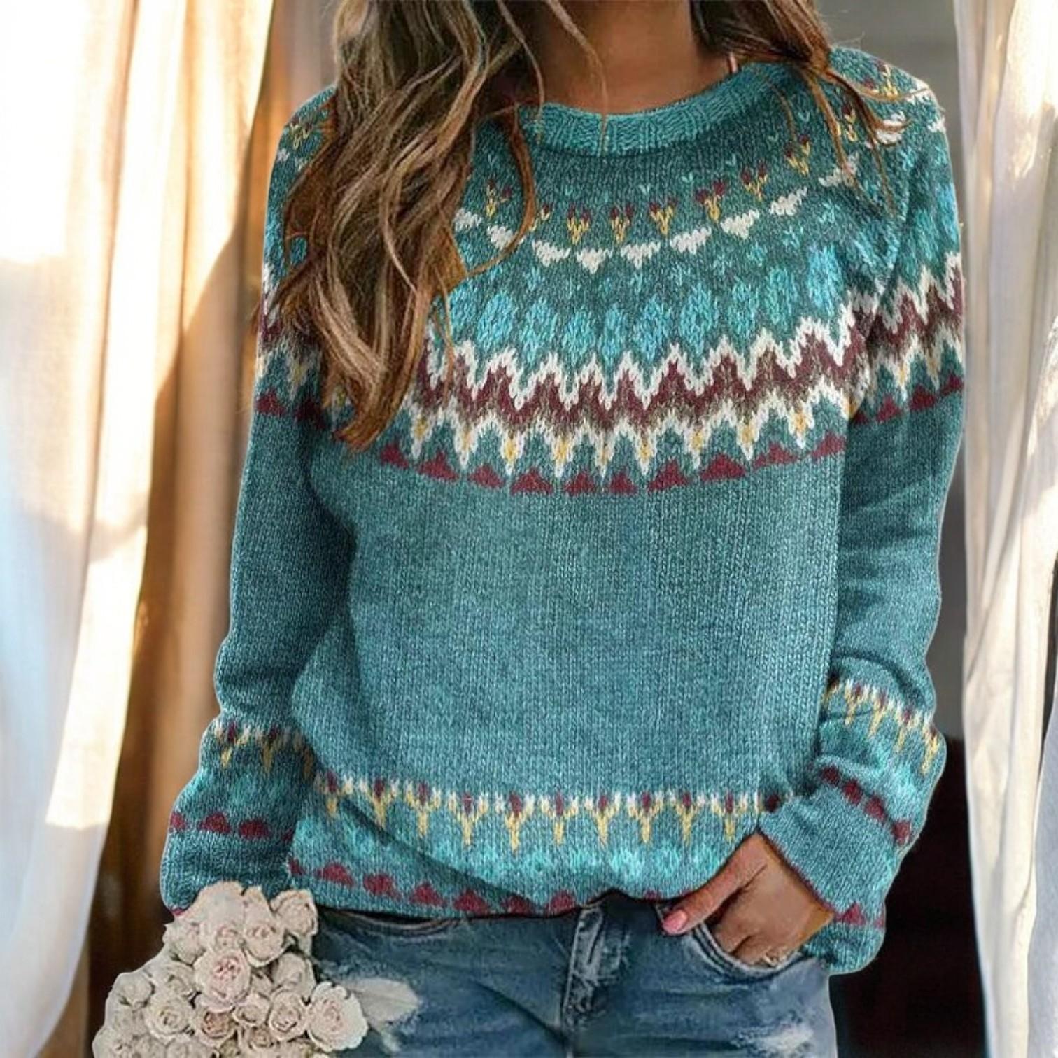 Fashionable cardigan with retro wave print for a unique vintage look