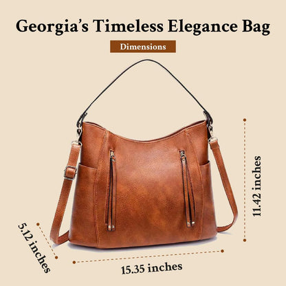 Vintage Georgia shoulder bag with an elegant touch and timeless memory