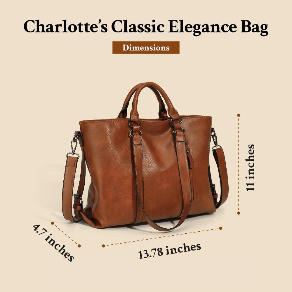 Charlotte Vintage Tote Bag in Classic and Elegant Design