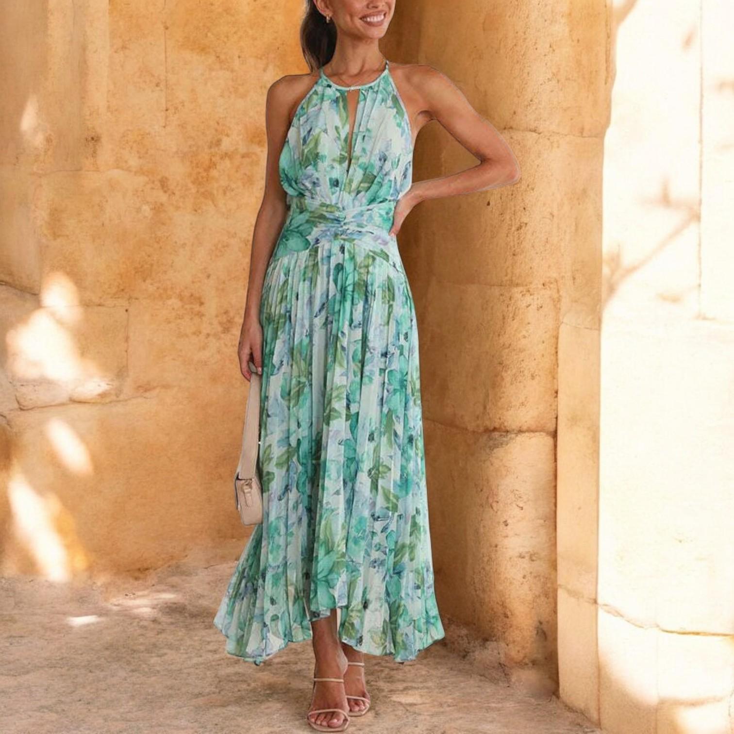 Alycia - Elegant Floral Maxi Dress for a Stylish and Impressive Look