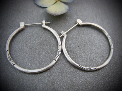 Elsa Hoop Earrings Combined with Silver in Stunning Vintage Look