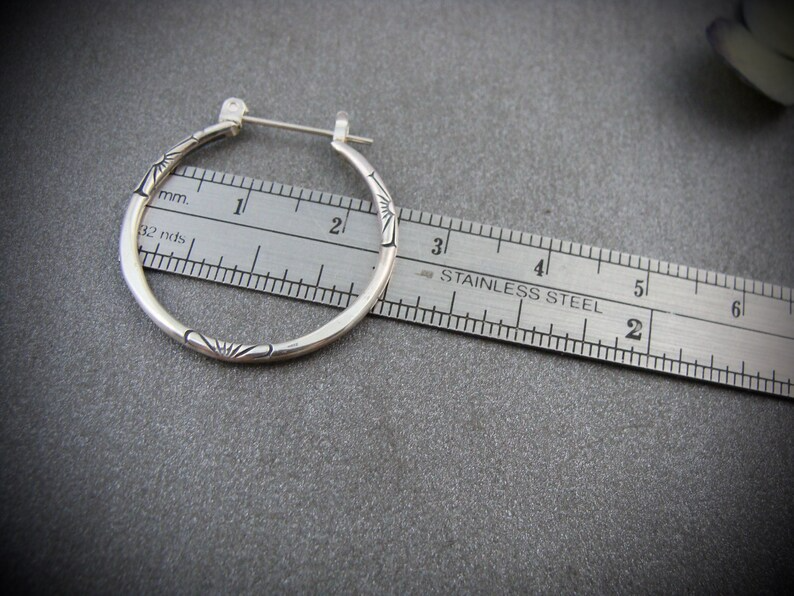 Elsa Hoop Earrings Combined with Silver in Stunning Vintage Look