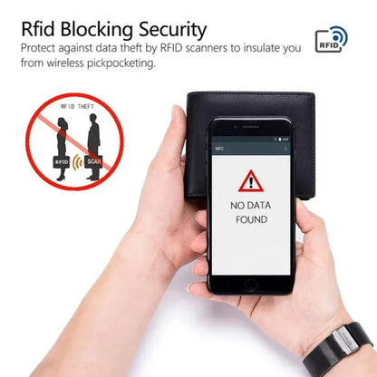 RFID Wallet Elegant and Slim Enhancing Data Security