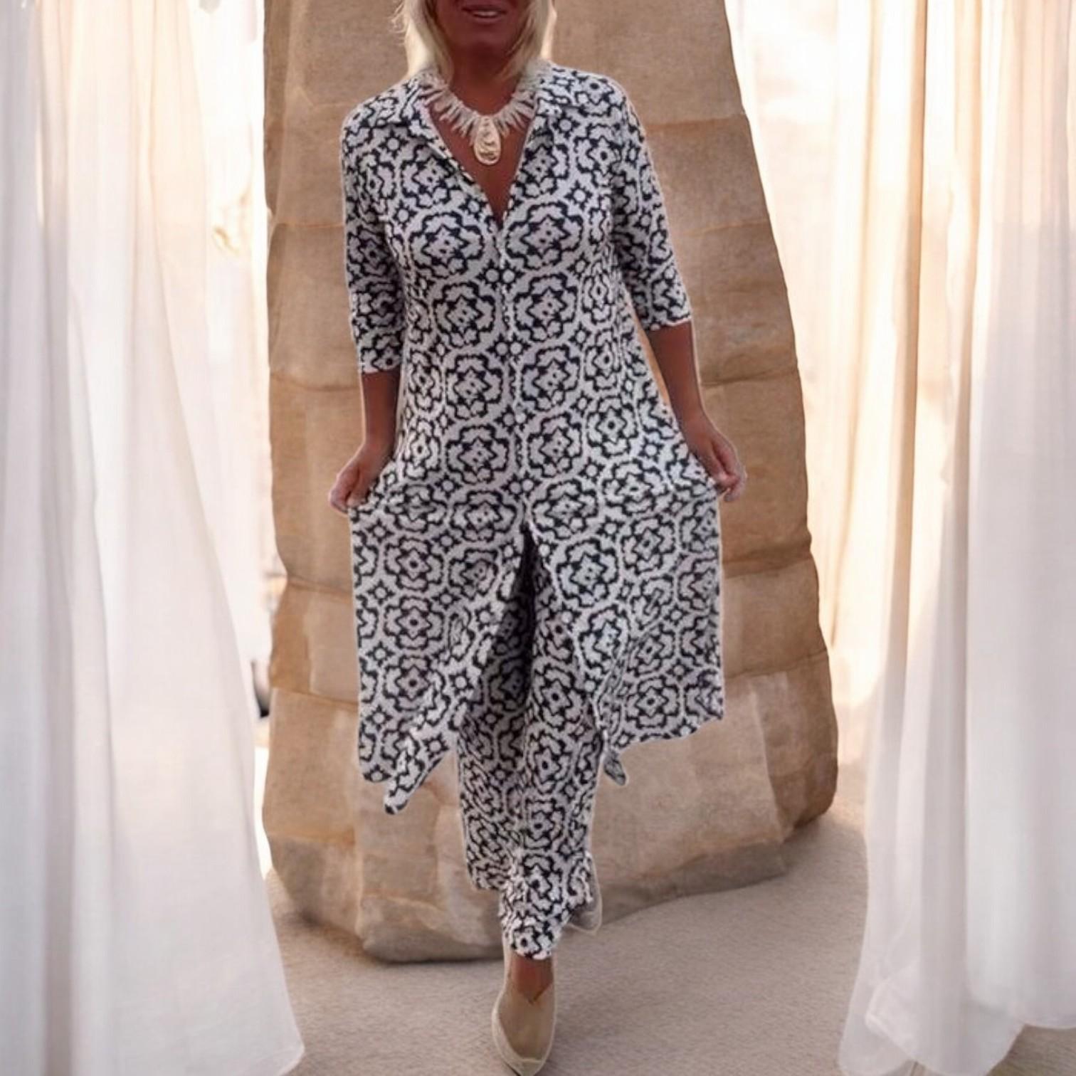 Avontolin - Elegant Modern Geometric Two-Piece Set