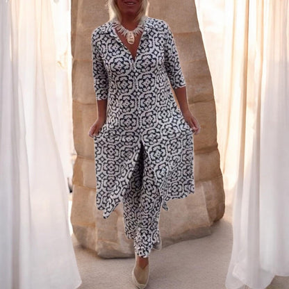 Avontolin - Elegant Modern Geometric Two-Piece Set