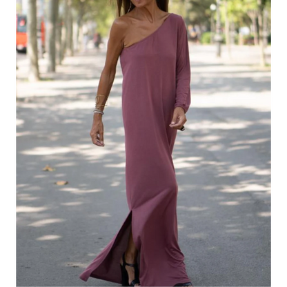 Aiden - Elegant One-Shoulder End Dress that Sends a Stylish Vibe