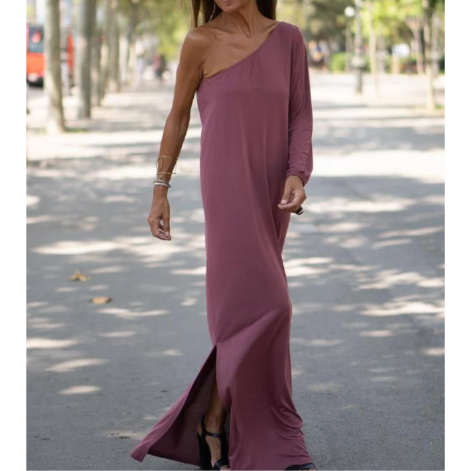 Aiden - Elegant One-Shoulder End Dress that Sends a Stylish Vibe