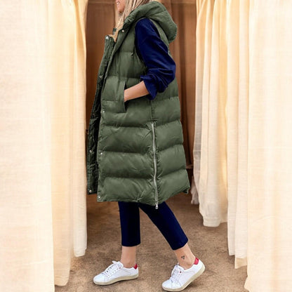 Frenziska | Lightweight and portable sleeveless hoodie with modern design for a unique style