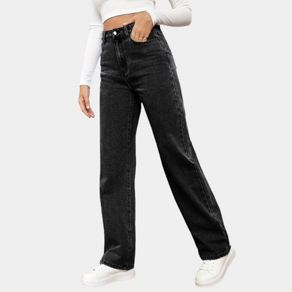 Women's high-waisted jeans - Trendy and comfortable fit suitable for a unique style