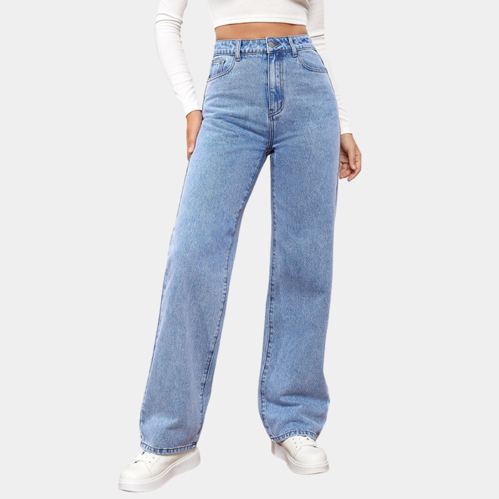 Women's high-waisted jeans - Trendy and comfortable fit suitable for a unique style