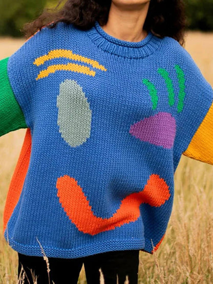Fashionable and Cozy Oversized Sweater for Women with Long Sleeves - Perfect Comfort and Style