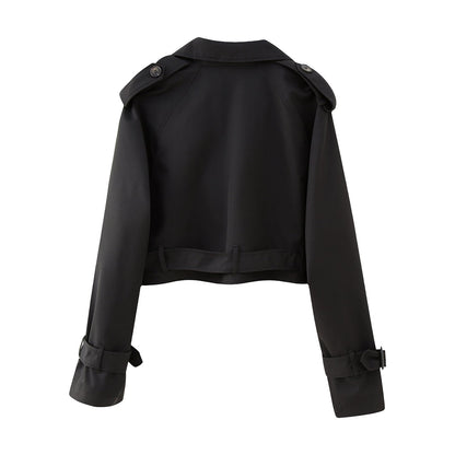 Stephanie | Elegant Short Trench Coat for a Stylish End