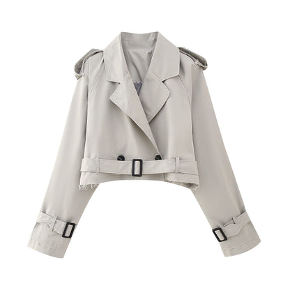 Stephanie | Elegant Short Trench Coat for a Stylish End