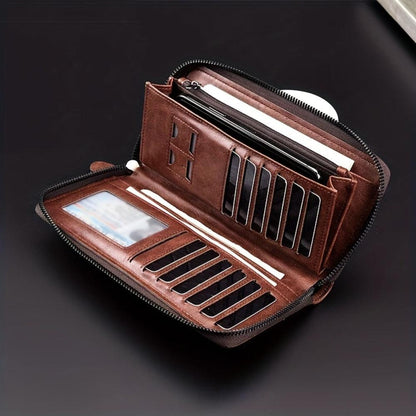 Holden RFID Ultra-Thin Zipper Wallet for Secure Protection
