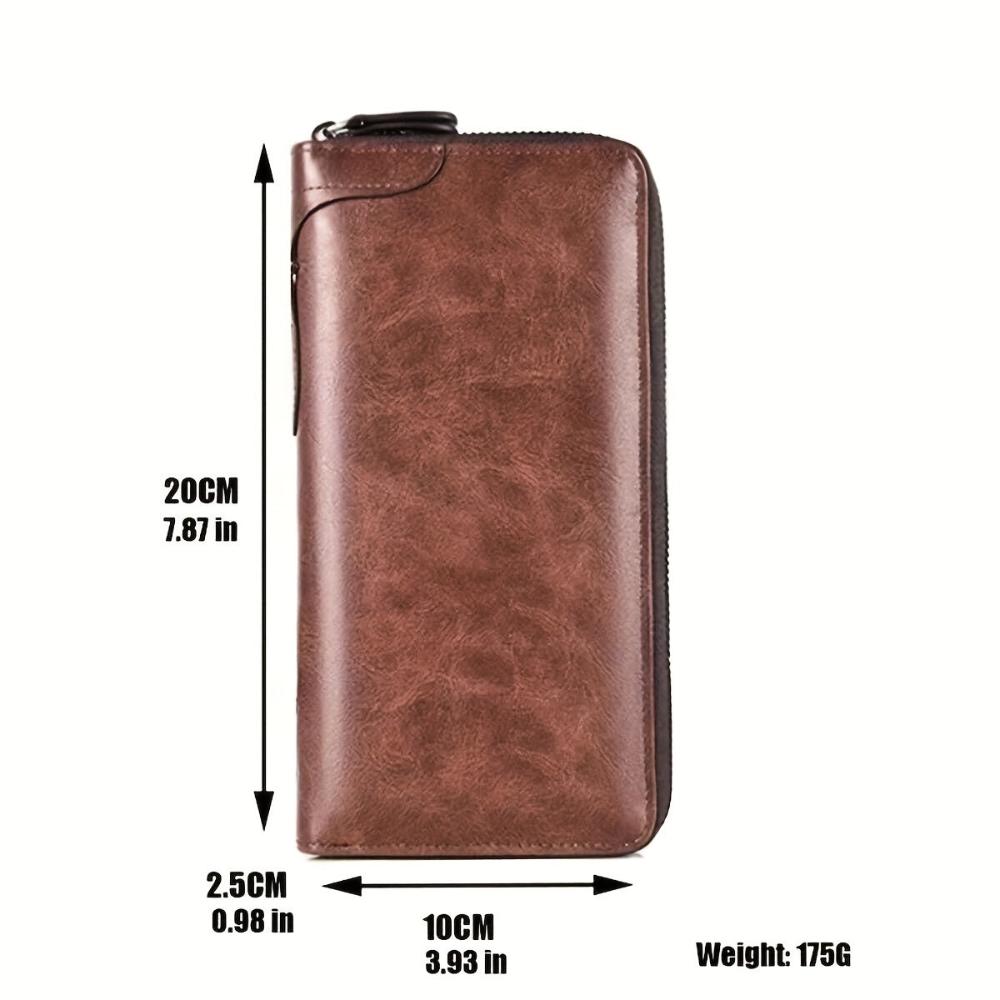 Holden RFID Ultra-Thin Zipper Wallet for Secure Protection
