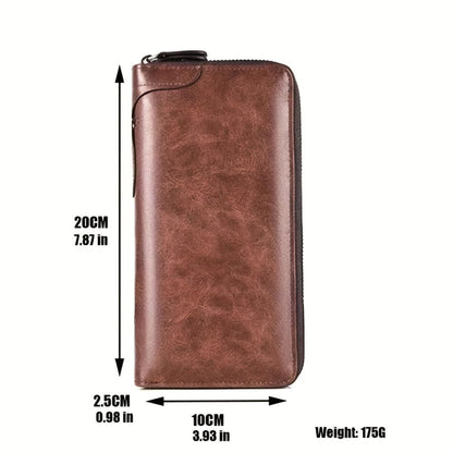 Holden RFID Ultra-Thin Zipper Wallet for Secure Protection