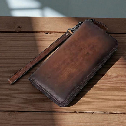Holden RFID Ultra-Thin Zipper Wallet for Secure Protection