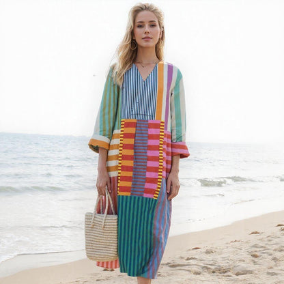 Highlight your style with the unique versatile Soleil dress – a fashionable and colorful piece every woman must have in her wardrobe