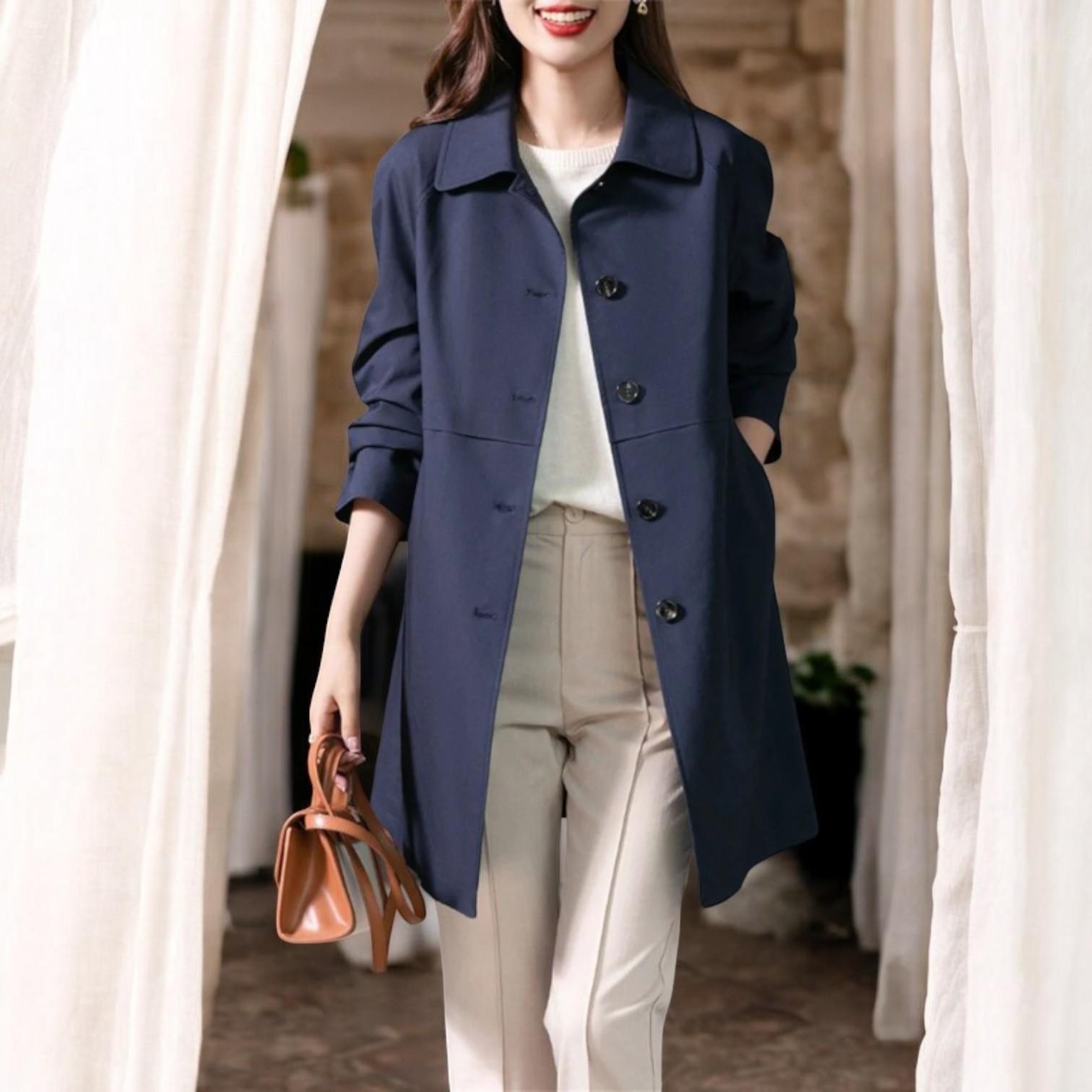 Vanasah | Trench Coat Elegant and Water-Resistant for Unforgettable Style