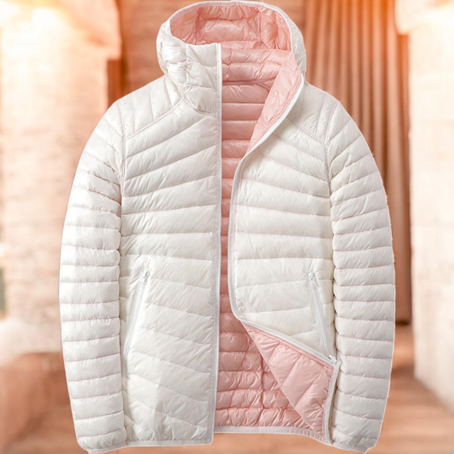 Elegant Women's Overlay Jacket with Hood for Stylish Weather Protection